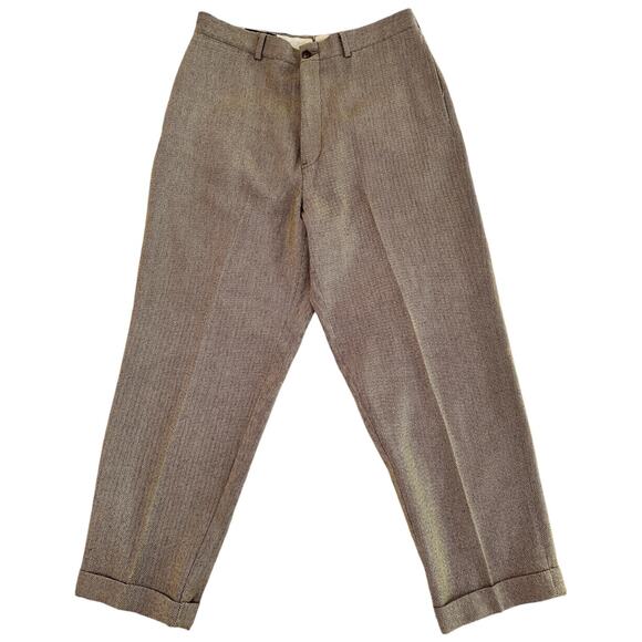 Ralph Lauren Double RL Other - Vintage Ralph Lauren Double RL Men's Wool Herringbone pants button fly brown 32